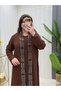 Plus Size Jewelled Embroidered Dress - 2