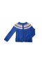 Hand Knitted Nordic Patterned Blue Women's Cardigan – Soft-Textured Winter Oversized Knitwear Cardigan - 2