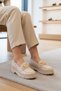 Beige women's casual shoes - 3