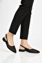 Black Stone Embroidered Women's Ballerinas