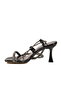 Black Women's Heeled Sandals - 2