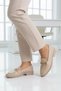 Beige women's casual shoes - 3