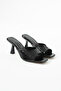 Black blunt nose woman Heeled Shoes