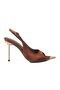 Copper Satin Women's Heeled Shoes - 2
