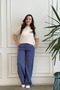 Elastic Waist Wide-Leg Cotton Trousers - 6