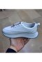 Women's Inside-Outside Genuine Leather Leather Opedi̇k Smart Elastic Lace-Up Black-White Walking Shoes - 2