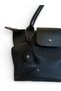 Women's Black Parachute Fabric Wallet Zippered Bags, Crisscross Straps Medium Size Handbags and Shoulder Bag Large Bag - 8