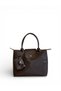 Women's Bitter Brown Parachute Fabric Bag with Wallet Charms and Zipper, Crisscross Straps Medium Size Handbags and Shoulder Bag - 4
