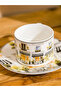 LCW HOME Mixed Printed Porcelain Coffee Cup Set for 2 People 90 ml - 3