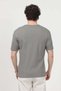 Men's Crew Neck Textured 100% Cotton T-Shirt Light Khaki - 26Y 2915 - 6