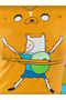 Yellow Adventure Time Finn and Jack Y2K Short Sleeve Crop - 8