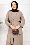 Casual Fit Aerobin Hijab Double Set Dark Mink - 2
