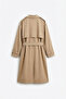 Beige-Apolute Long Trench Coat - 2