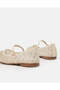 Senior Girls Beige Embellished Ballerinas - 4