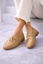 Women's Tassel Detailed Loafers Moccasin Comfortable Daily Shoes Ballet Flats
