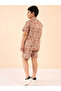 Boys Brown Floral Cotton Shirt and Shorts Set - 5
