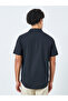 Men Relaxed Fit Linen Blend Resort Collar Shirt - 4