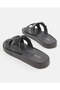 Men Grey Solid Slides - 4