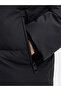 Black Solid Puffer Jacket - 6