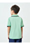 Boys Green Embroidered Polo T-Shirt - 4