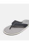 Men Grey Solid Flip Flops - 3