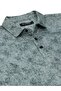 Men's Modern Fit Shirt Collar Dal Patterned Water Green T-Shirt 5065Y - 2