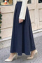 Modal Skirt N218 Navy Blue - 2