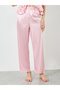 Pink Bow Detail Lace Trim Top with Pyjama Set - 4