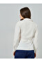 Cream Long Sleeve Shirt with Tie Waist - 5