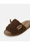 Brown Big Ear Ope Toe Slipper - 3