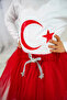 Red Colorful Girls' Fluffy Tutu Skirt with Silver Ribbon |   April 23 |   October 29 - 4