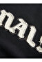 Black Embroidered Patch Pullover Sweatshirt - 3