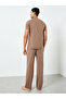 Men Brown Short Sleeve T-Shirt and Pyjama Set - 6