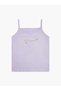 Pack of 2 - Girls Lilac Printed Cotton Vest - 5