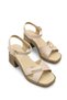 Larissa Diva Women's Heeled Sandals 0012342 Beige - 2
