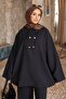 Black Collar Detailed Tunic Trousers Suit - 3