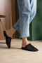 Donatella Genuine Leather Laser Cut Breathable Soft Sole Women's Slipper - Sandals