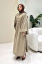 Noemi Cape Dress - Mink - 4