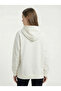 Women's Ecru 3 Thread K Hooded O Oversized Sweatshirt Nj118 - 4