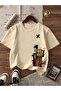 Men's Graphic Printed Oversized Comfortable Daily Use Combed Cotton T-Shirt - 3