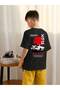 Boy's Car Printed Oversized Comfortable Daily Use Combed Cotton T-Shirt - 2