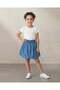 Girls Blue Denim Flared Skirt - 2