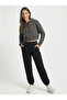 Women's Black 3 Thread Sweatpants Sh Brushed Inside C Pocketed J Jogger Pants Sweatpants Nj116 - 2