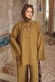 Oil Green Collar Detail Tunic Trouser Suit - 4