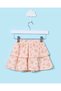 Infant Girls Peach Allover Print Pointelle Skirt with Bloomer - 4