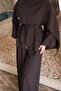 Brown Cape Tunic and Trousers Modal Set - 5
