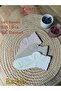 3 Pairs Bamboo , Pink Ecru Beige Embossed Pattern Women's Booties Socks White, Stitch-Free , Soft Washable, Premium - 2