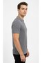 Men's Polo Neck Dobby Zip Detail Slim Fit Knitwear T-Shirt - 3