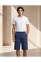 Men Navy Woven Pyjama Shorts - 2