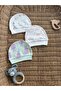 Baby Girl Hat 3 Pieces Combed Cotton Hat - 3